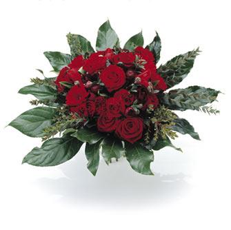 Rond rood boeket