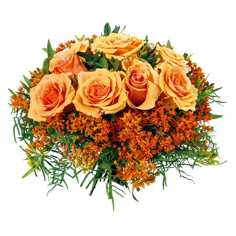 Rozen boeket oranje