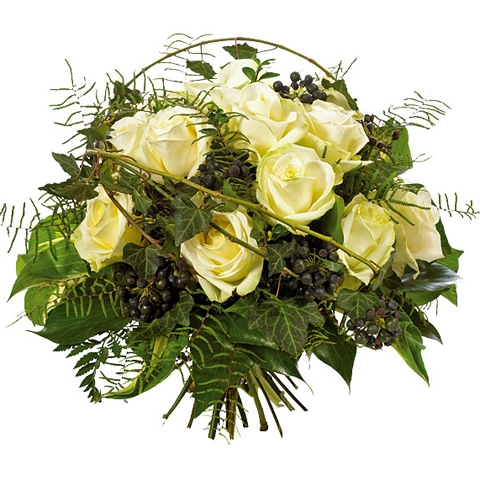 Rozen boeket wit